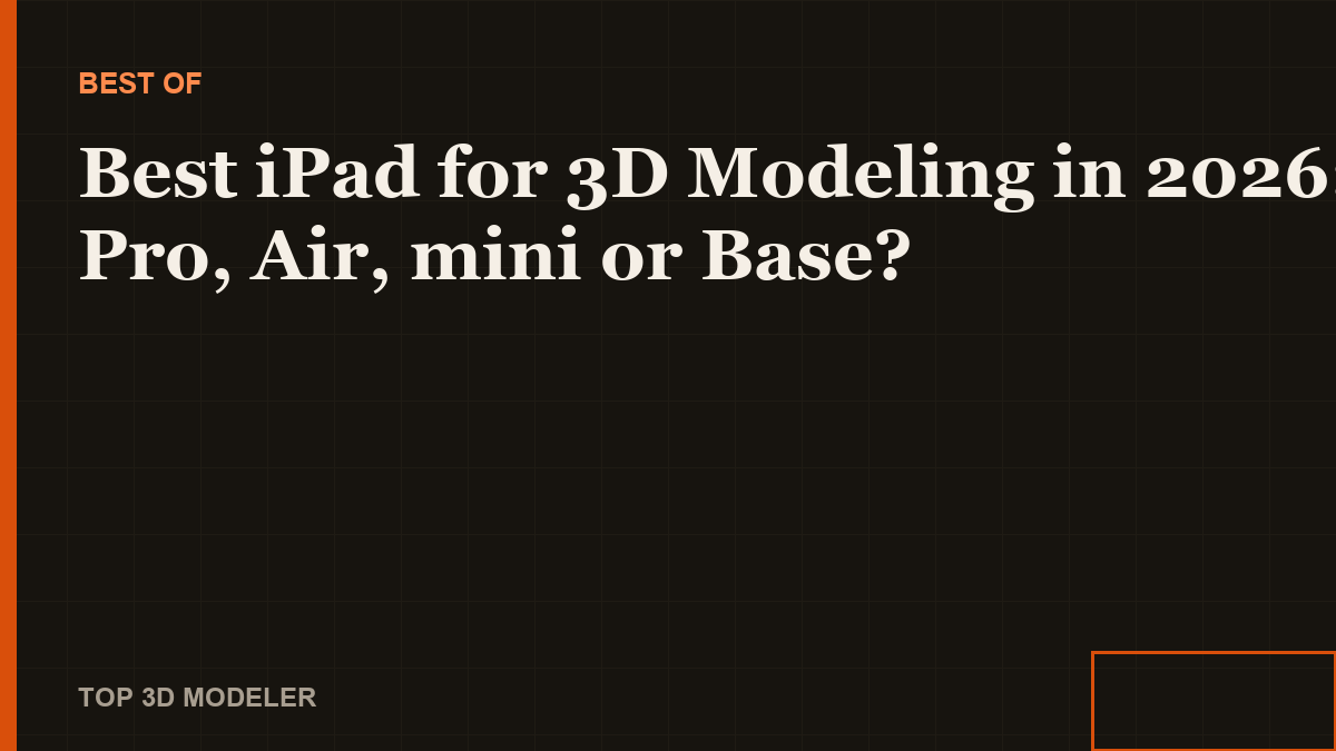 iPad Pro with Magic Keyboard, used for 3D modeling